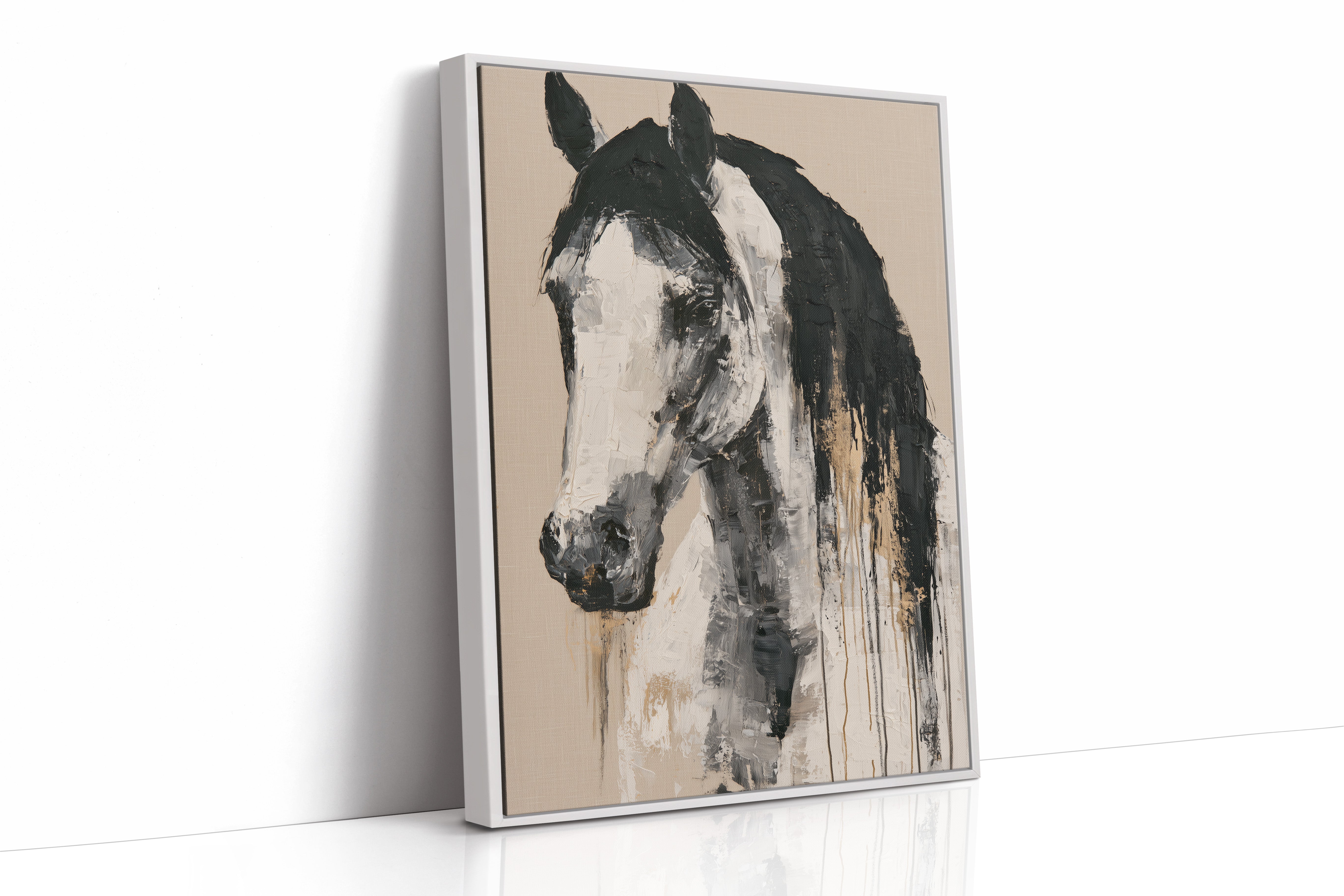 Drip Painted Stallion Study