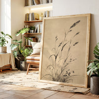 Wild Grasses Bow To Autumn Wind