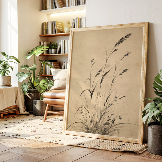 Wild Grasses Bow To Autumn Wind