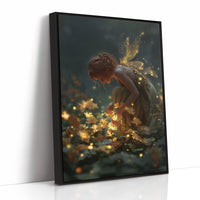 Glowing Petals Under Fairy Touch