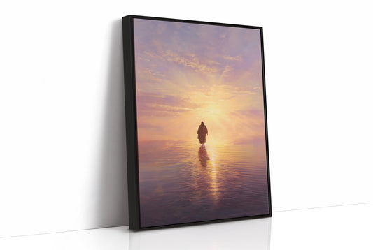 Solitary Path Into Golden Waters