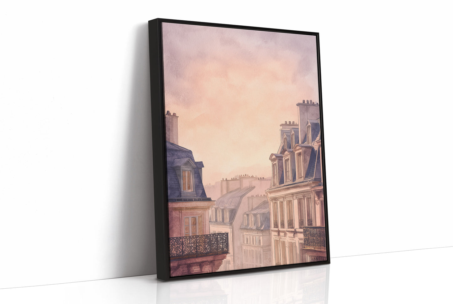 Parisian Rooftops Blush With Dawn