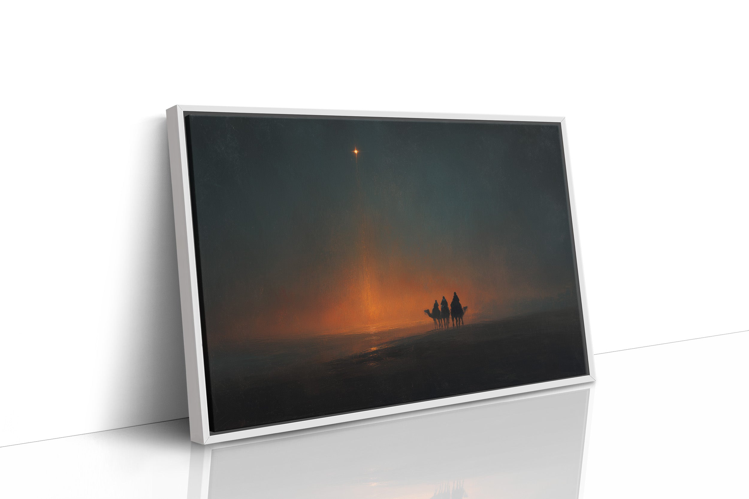 A Distant Light Through Desert Night