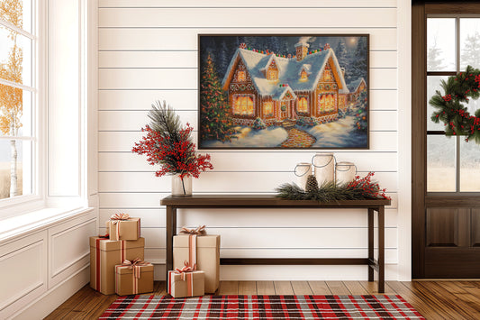 Frosted Gingerbread Glows At Midnight