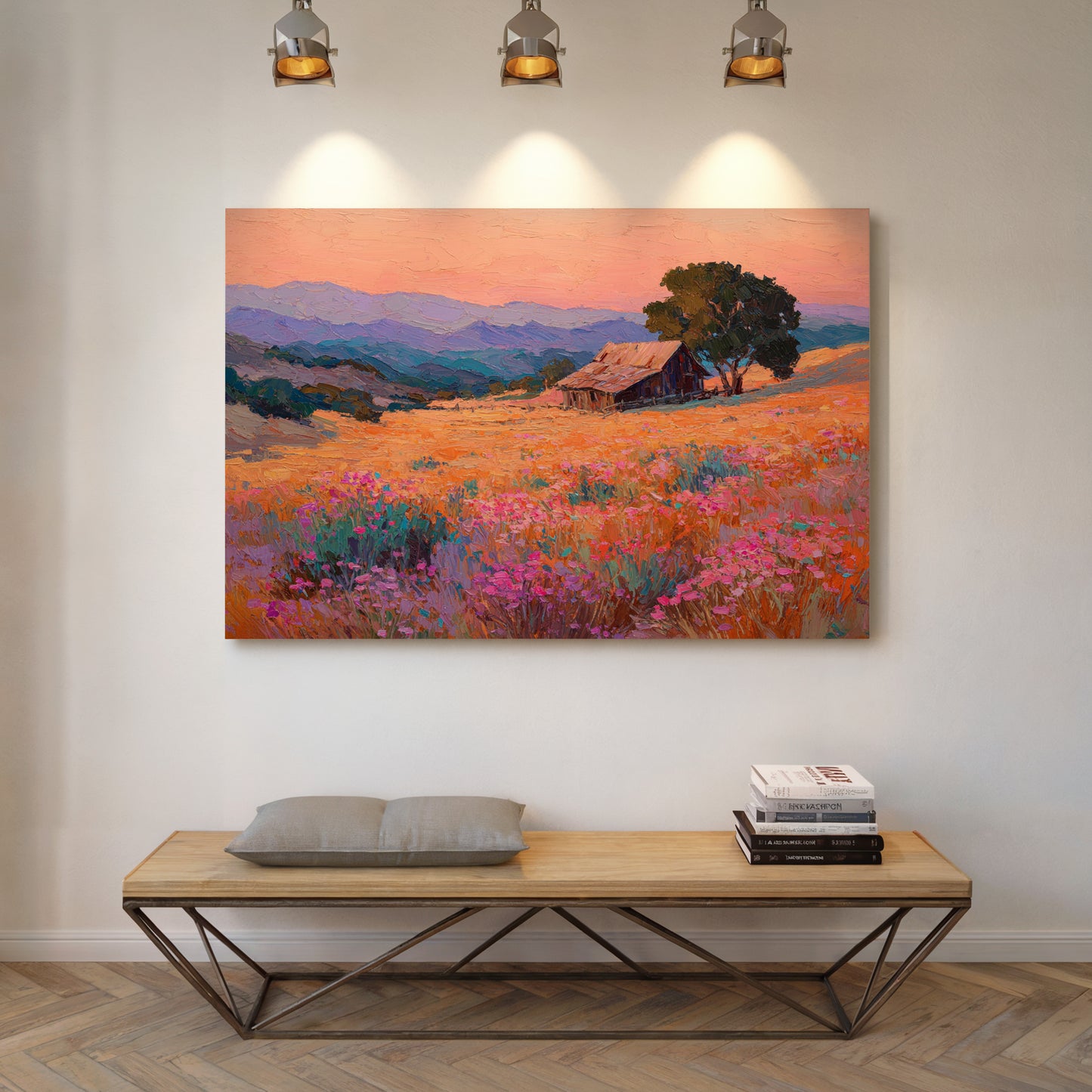Sunset Over Fields of Gold