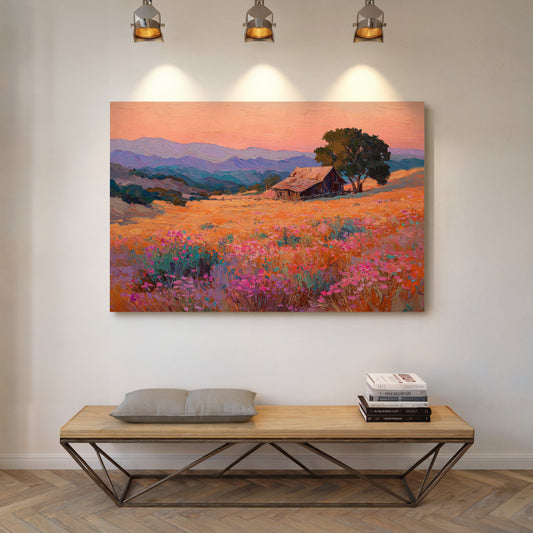 Sunset Over Fields of Gold