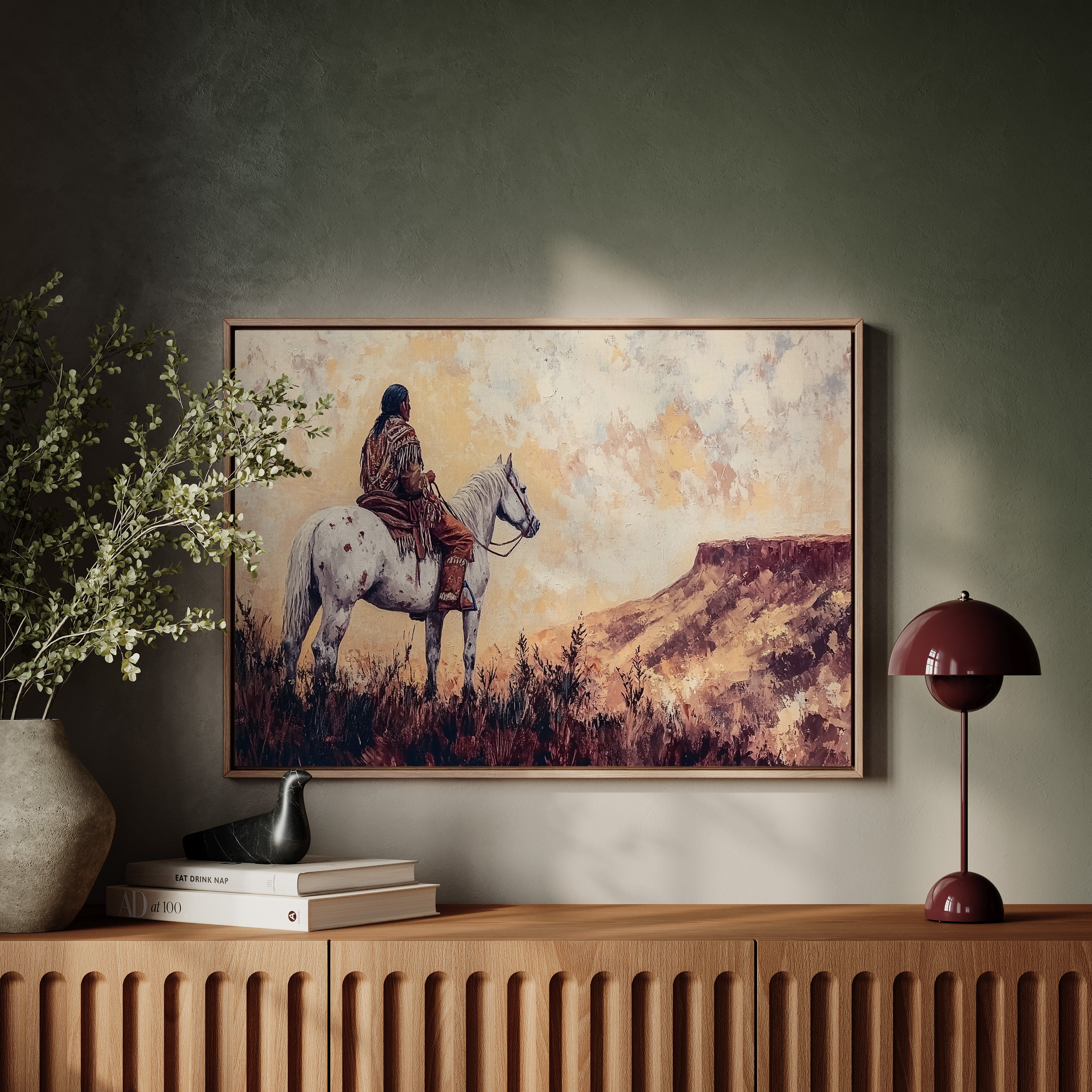 Twilight Scout Above Painted Mesa