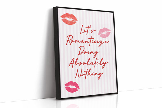 Crimson Confessions Against Pastel Stripes