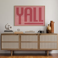 Yall Southern Charm Print in Pink