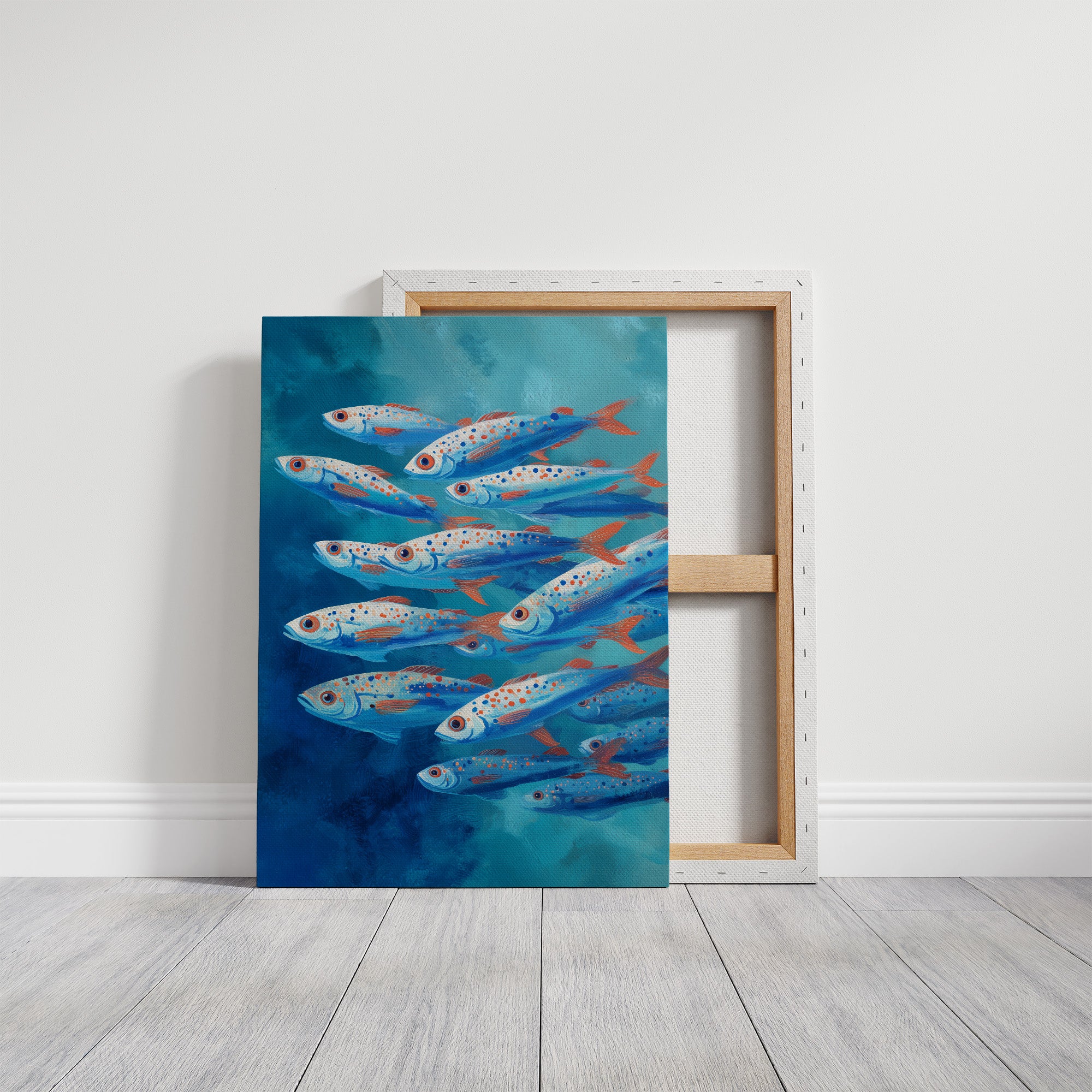 Azure Current Carries Speckled Voyagers