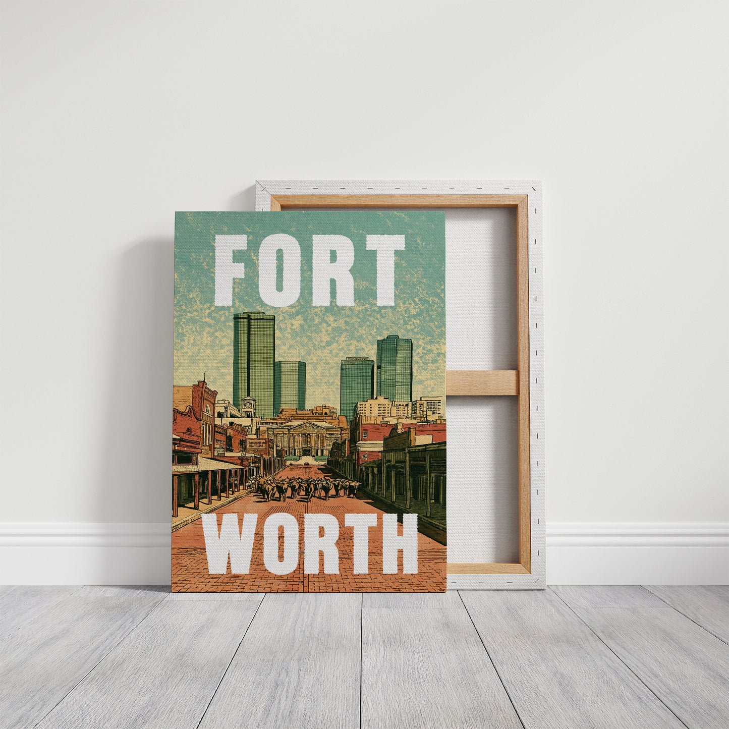 Fort Worth, Riso Print