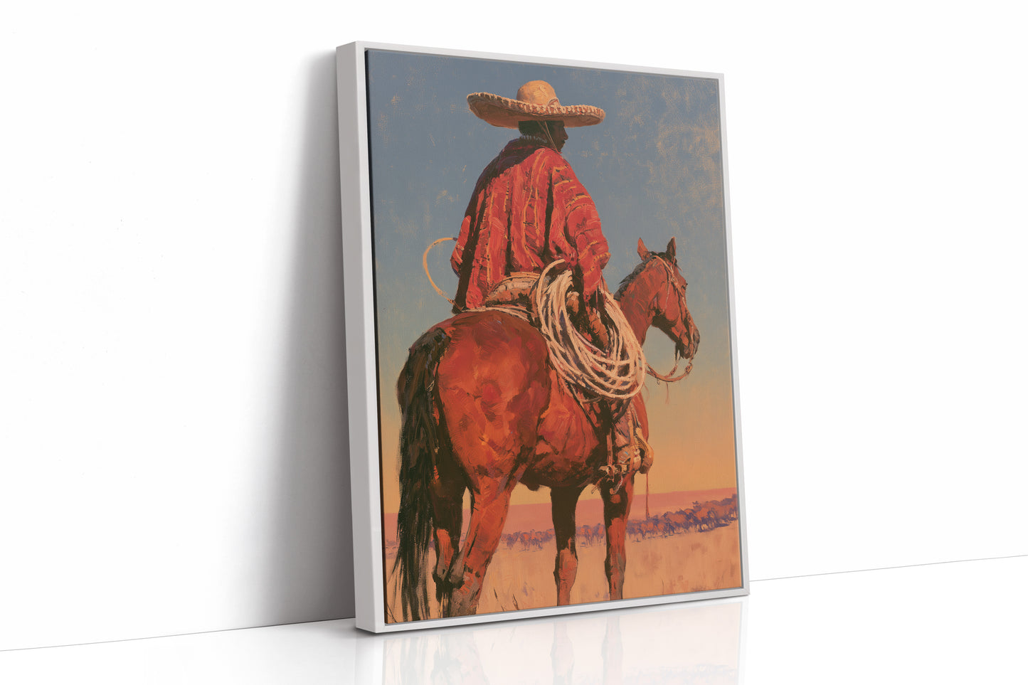 Vaquero on Chestnut Horse