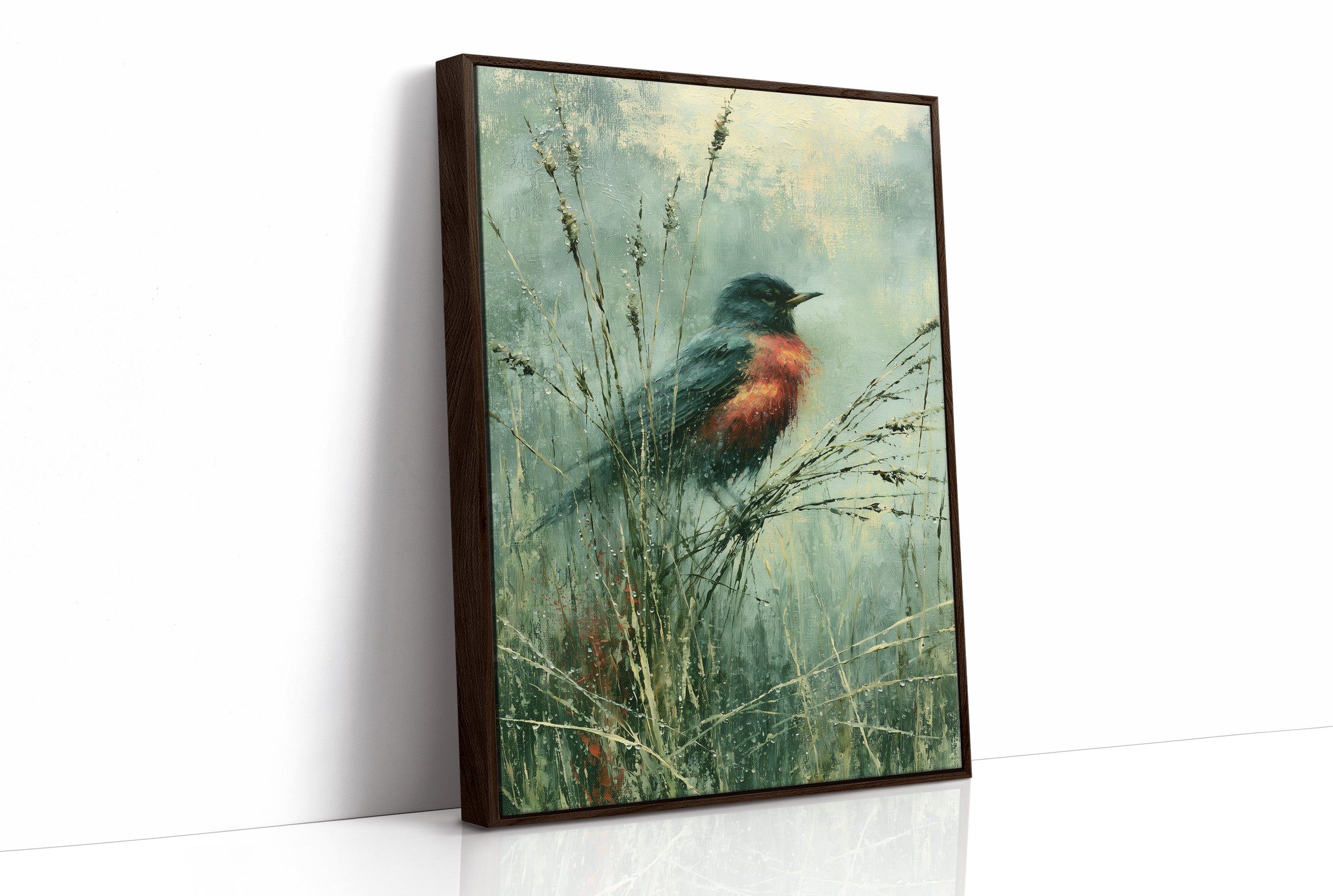 Robin Among the Dewgrass