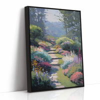 Steps Rise Through Blooming Hillside