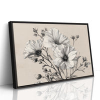 Cosmos Blooms In Graphite Grace