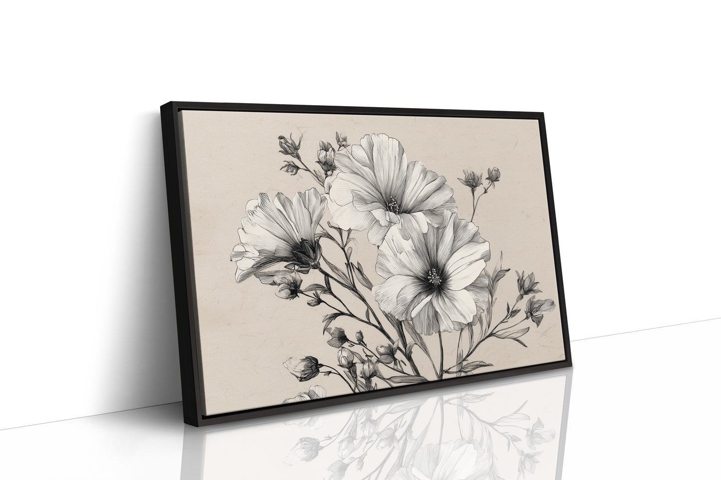 Cosmos Blooms In Graphite Grace