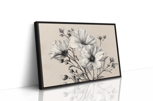 Cosmos Blooms In Graphite Grace