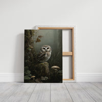 Woodland Sage On Misty Perch