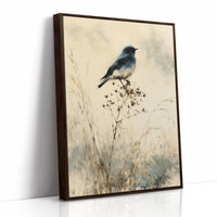 Bluebird on a Winter Branch