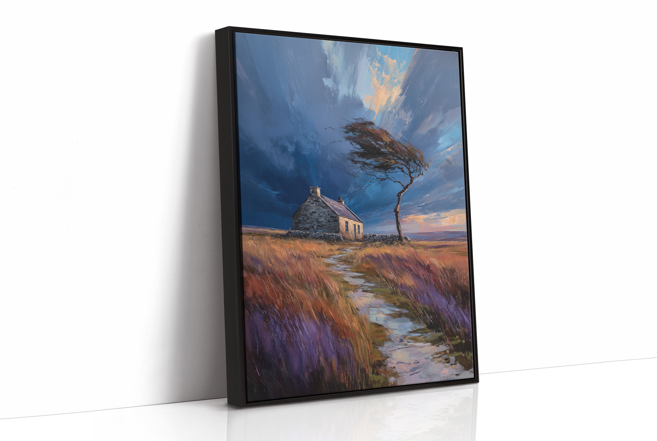 Storm Bends The Coastal Oak