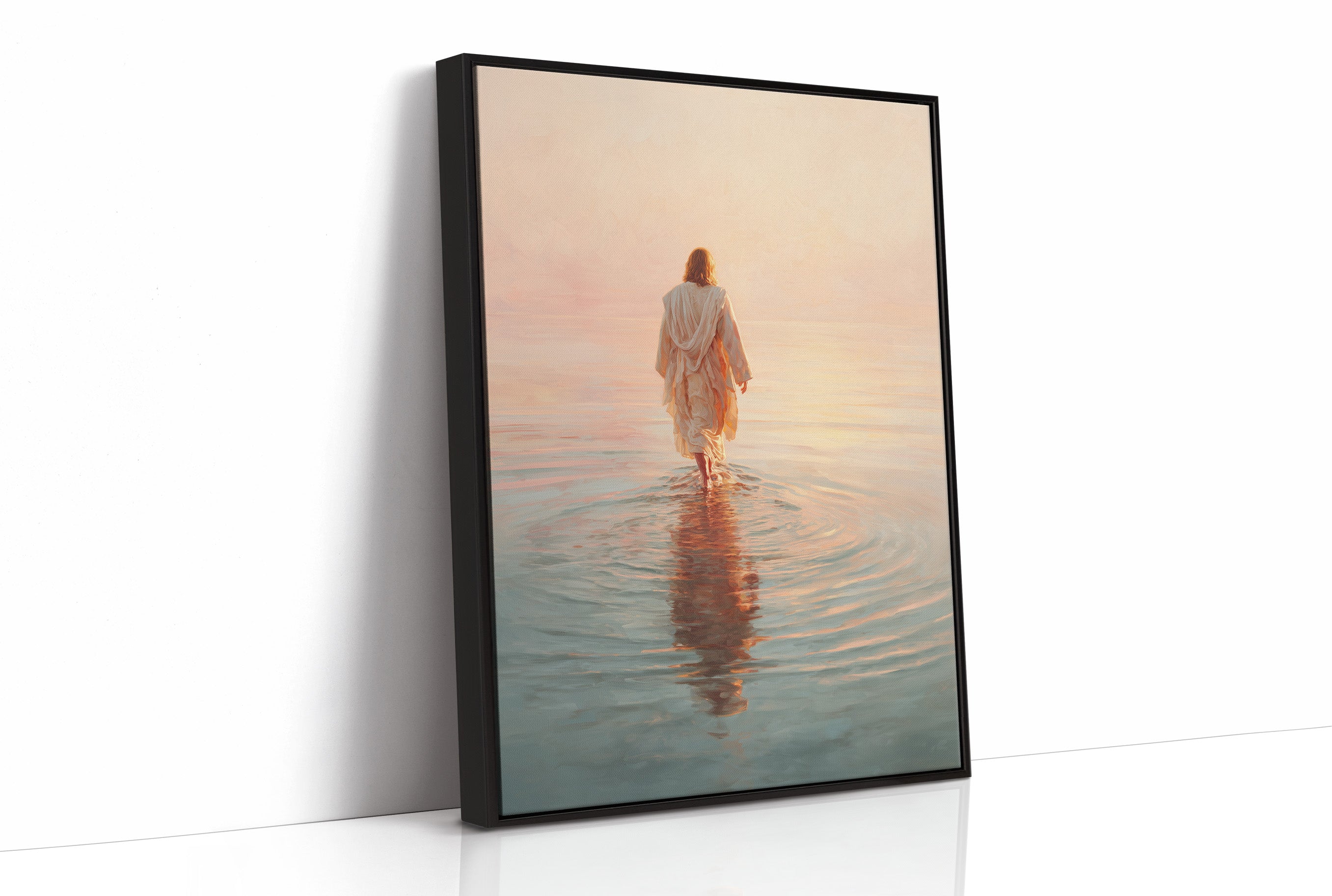 Steps Into Dawn's Gentle Waters