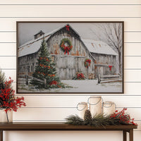 Snow Settles On Grandfather's Barn