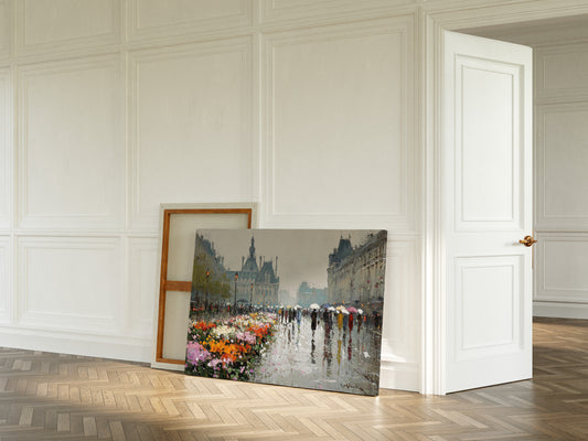 Paris Blooms Through Silver Rain