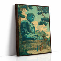 Jade Buddha Beneath Golden Clouds