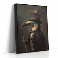 Noble Feathers In Victorian Attire