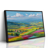Tuscany Fields Dance In Rainbow Light
