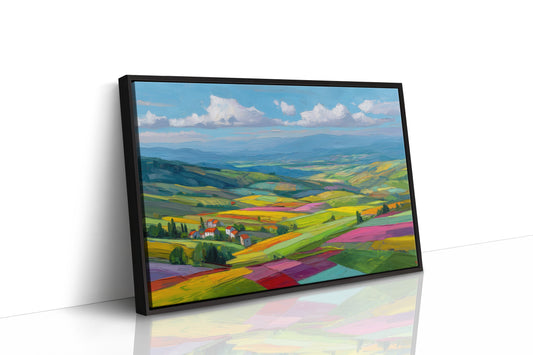 Tuscany Fields Dance In Rainbow Light
