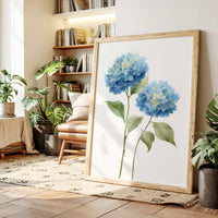 Summer Rain Fills Blue Petals