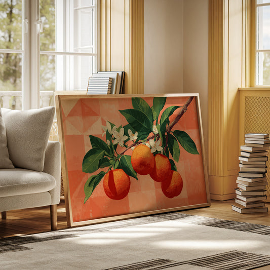 Citrus Blossoms Dance In Coral