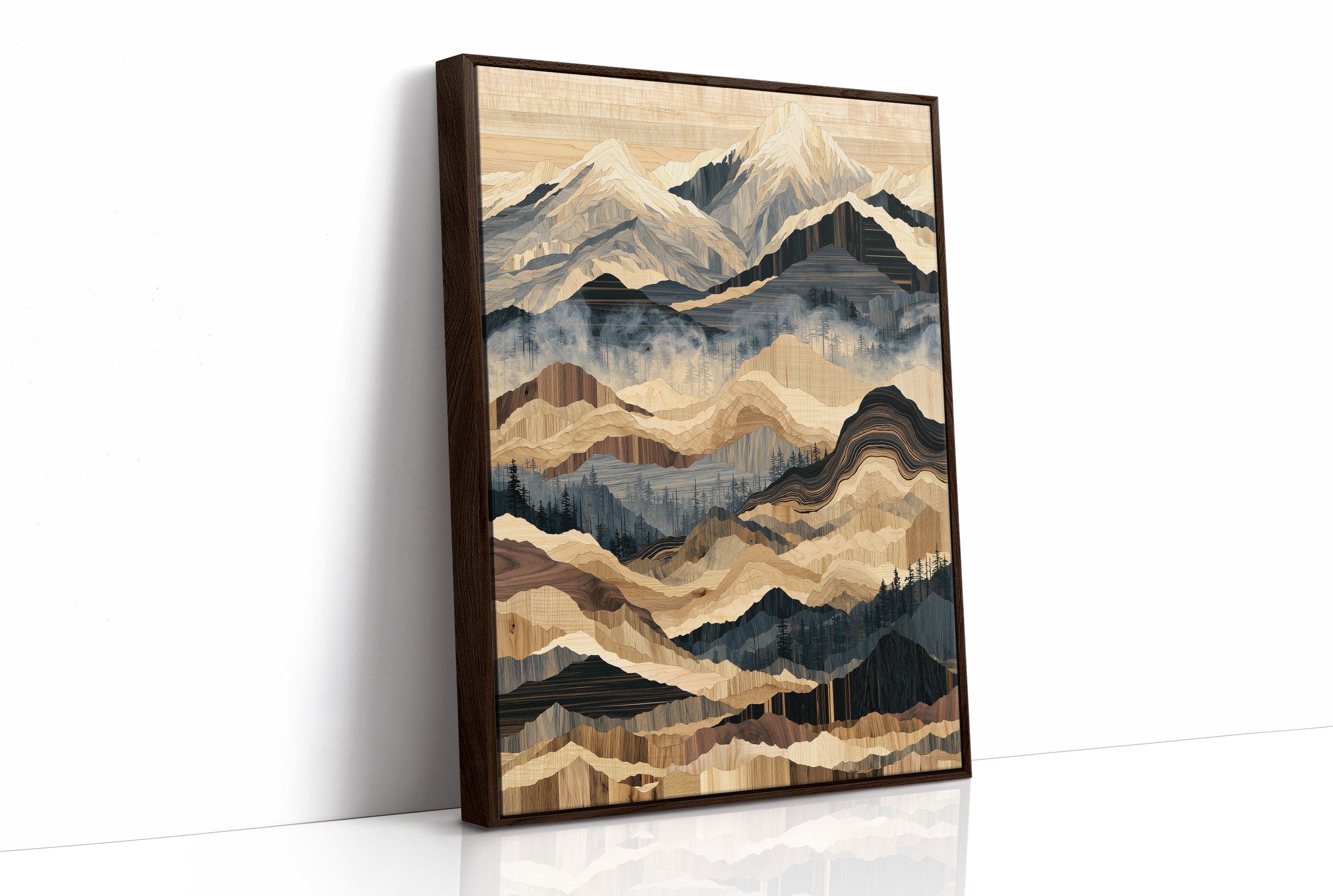 Mountains in Marquetry