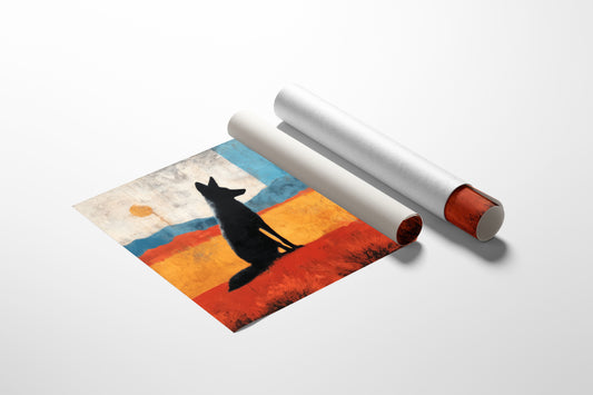 Prairie Wolf Watches Morning Rise