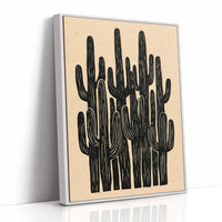 Saguaro Silhouette Block Print