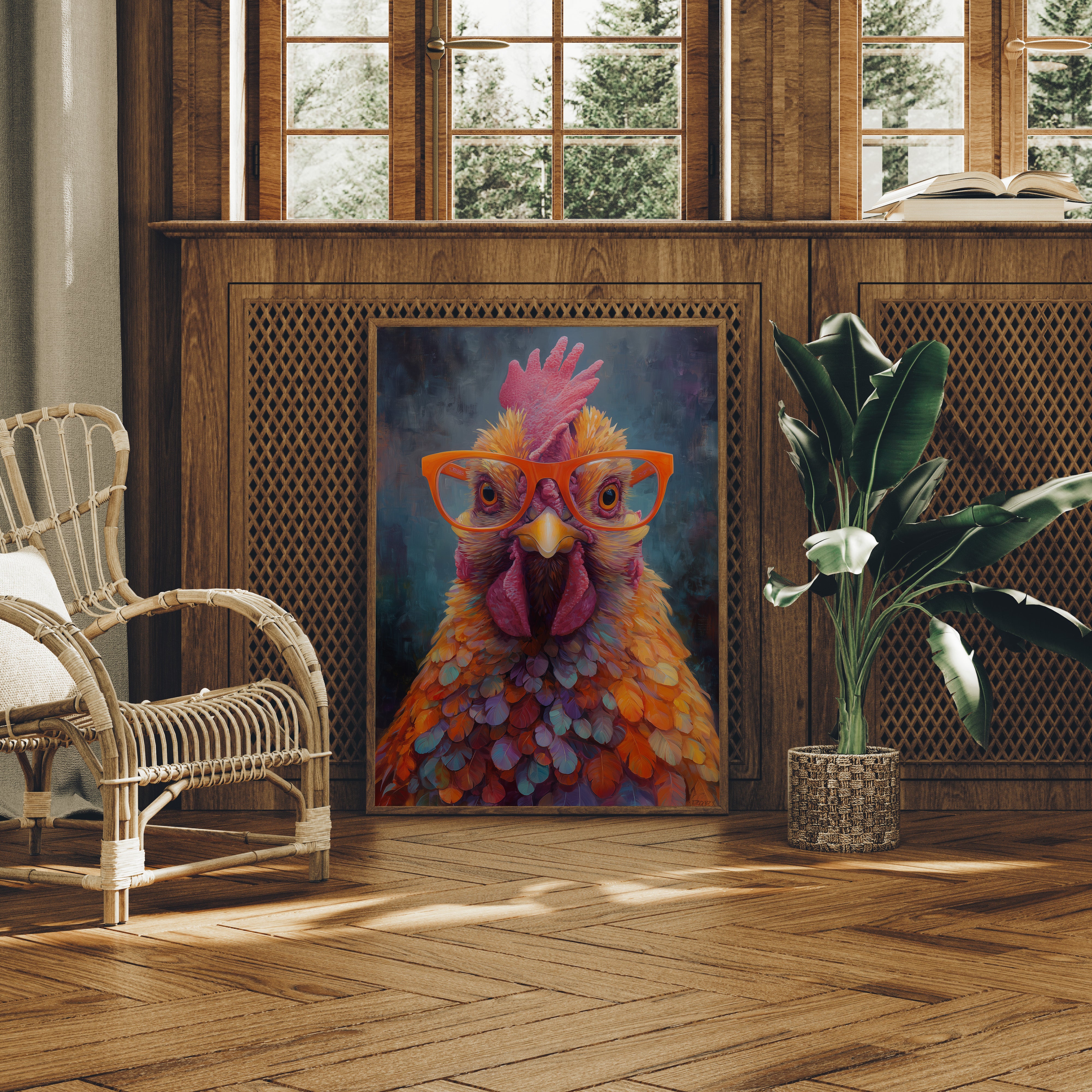 Bookish Rooster Brings Morning Wisdom