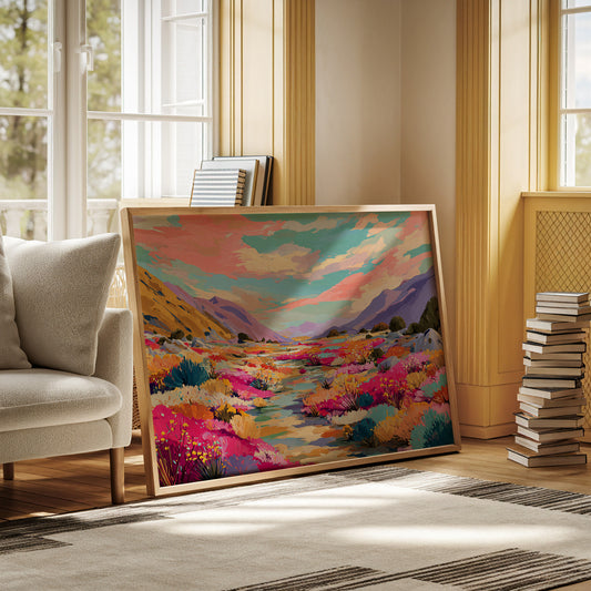Desert Stream Paints Wild Gardens