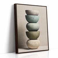 Stacked Stoneware: Linen and Sage