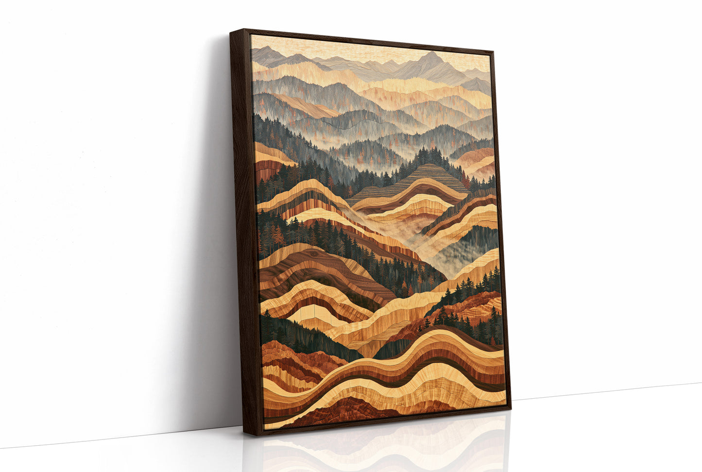 Rolling Foothills in Marquetry