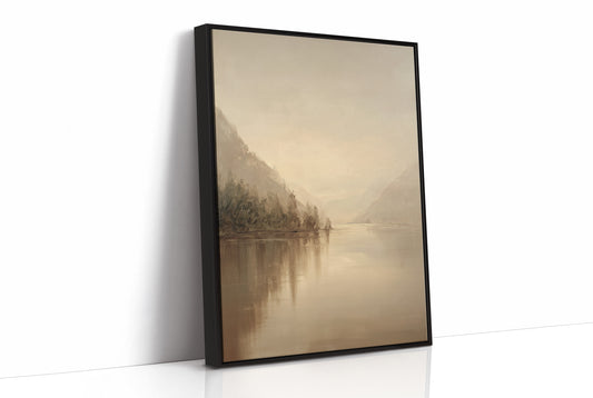 Mist Lingers Over Still Waters