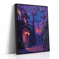 Cherry Blossoms Paint The Twilight Street