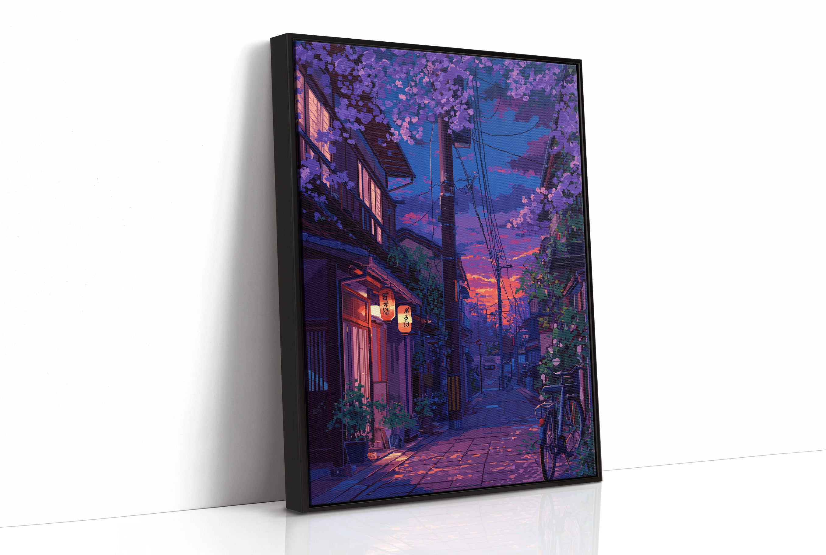 Cherry Blossoms Paint The Twilight Street