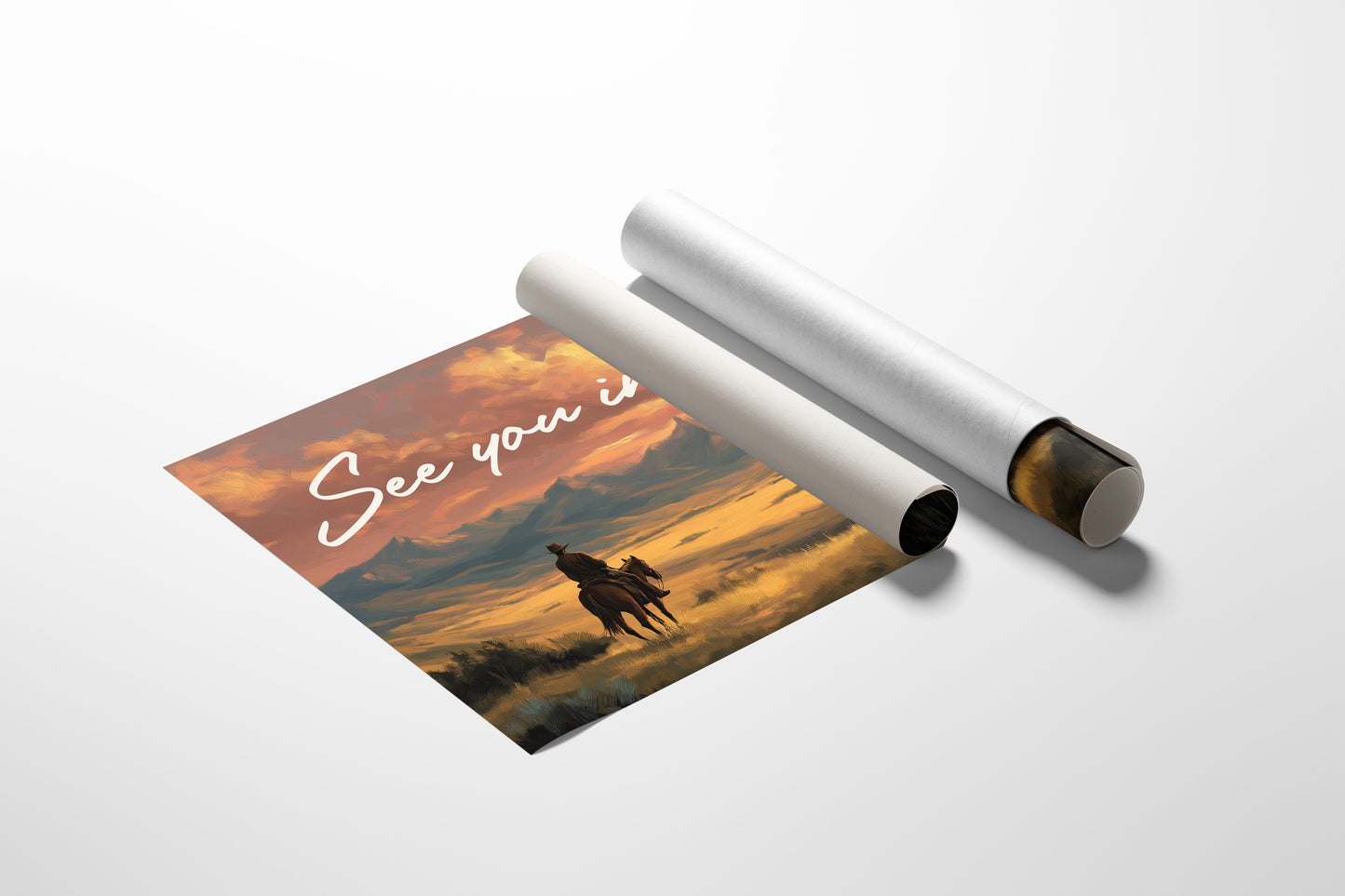 Lone Rider Faces Amber Horizon