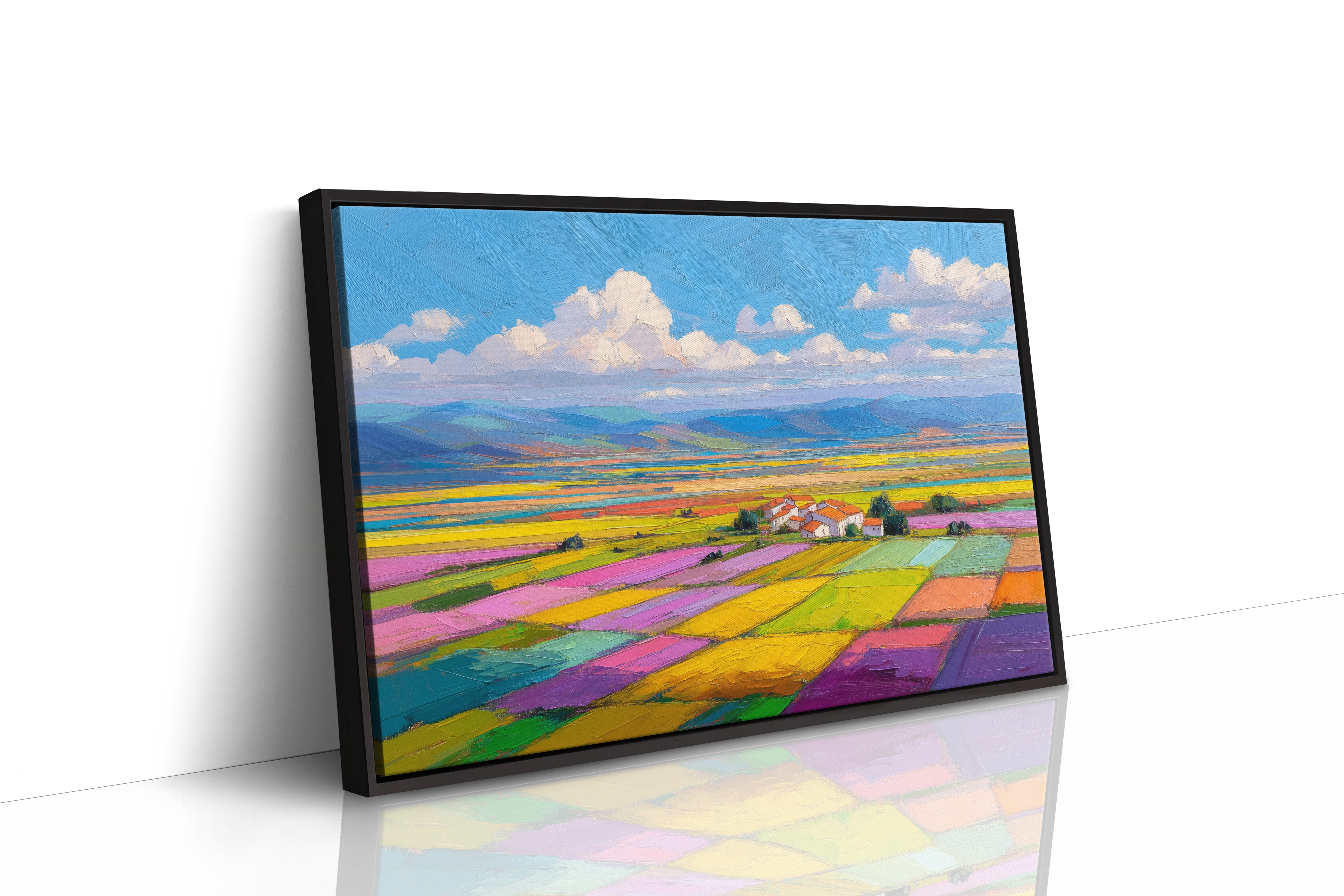 Patchwork Fields Dance In Spring