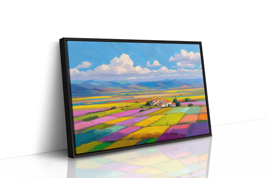 Patchwork Fields Dance In Spring