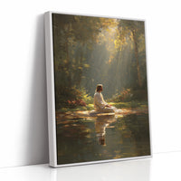 Divine Radiance Illuminates Forest Sanctuary