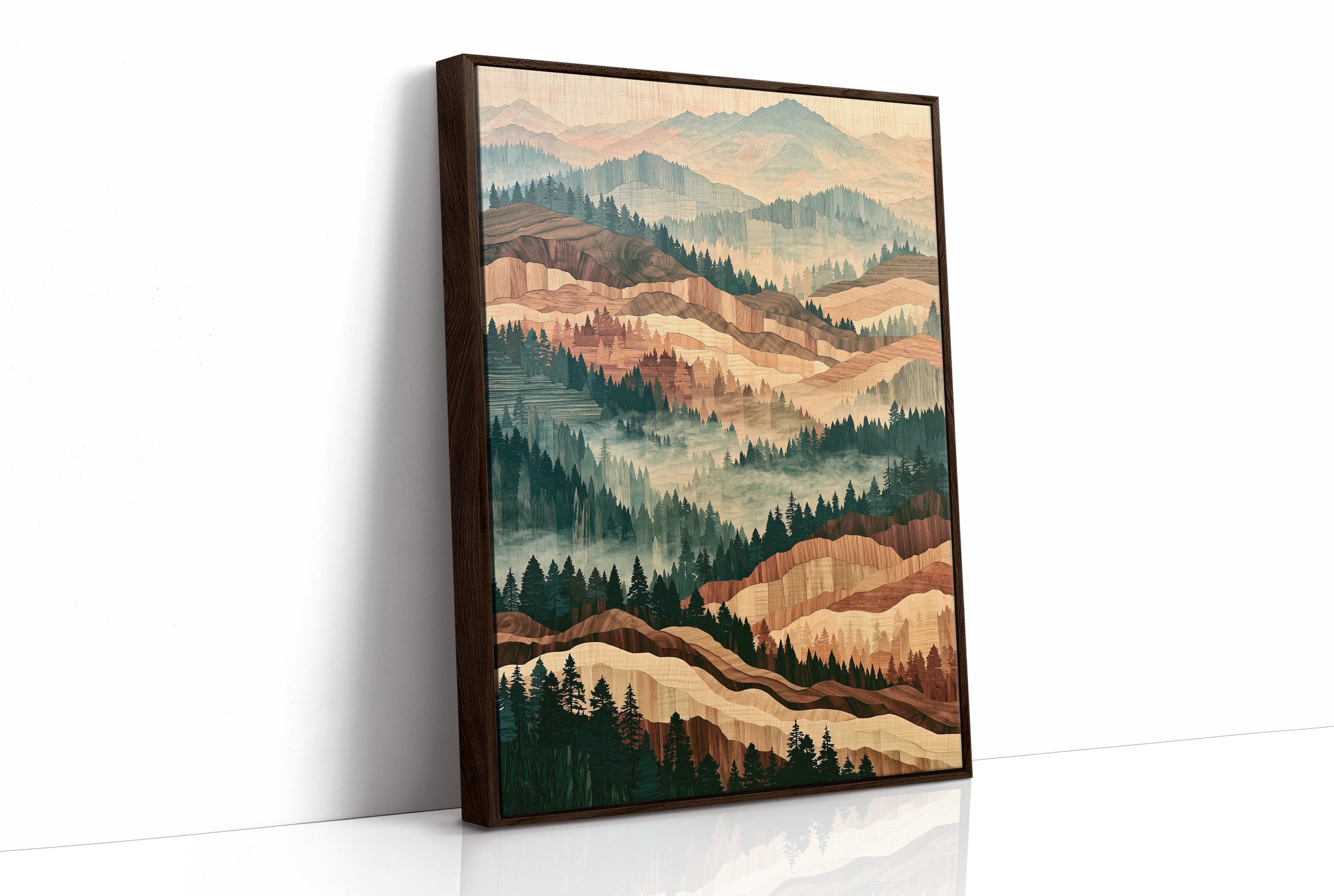 Misted Valley in Marquetry