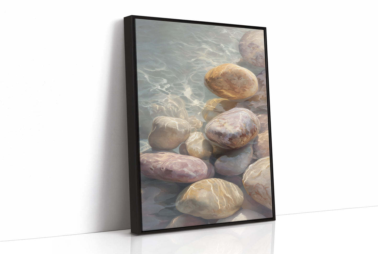 River Stones Catch Morning's First Light