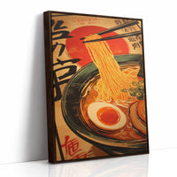 Golden Noodles Dance In Sunset Bowl